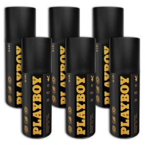 Playboy Men VIP Lot de 6 déodorants en spray 150 ml (TopDeal 24, neuf)