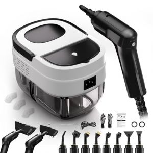 Nettoyeur Vapeur Portatif, 2500W Steam Cleaner pour La Maison, Multi-usage Nettoyant Vapeur, Poignée Réglable 3 Niveaux, 1600ML Réservoir d'eau, Nettoyeur à vapeur portable pour Fenêtres, Cuisine, Sol (TwoOases, neuf)