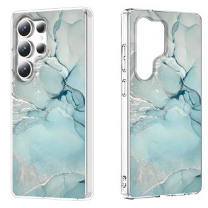 DiyGody Coque &Eacute;l&eacute;gante Compatible avec Samsung Galaxy S25 Ultra 6,9 Pouces, Housse en Silicone Ultra Fine avec Dessin de Marbr&eacute; Vert pour Femmes, &Eacute;tui de Protection Antichoc Anti-Rayures Antid&eacute;rapant (DiyGodyEU, neuf)