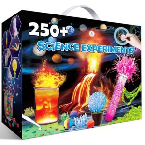 UNGLINGA 250+ Expériences Scientifique pour Enfants, STEM Science et Activités Manuelles, Laboratoire de Chimie Lab, Volcans, Jeux éducatifs Manuelles (Unglinga FR, neuf)