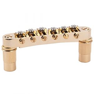 Musiclily Pro Rouleaux Roller Chevalet Tune-O-Matic pour Guitare électrique Les Paul LP SG, Doré (Musiclily Direct France, neuf)