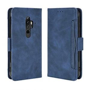 Coque pour Blackview BV6300 Pro &Eacute;tui &agrave; Rabat en Cuir PU Portefeuille Housse Simili Cuir Flip Cover Magn&eacute;tique Anti-Choc avec Fonction Stand Etuis Compatible avec Blackview BV6300 Pro, Bleu (BaiFu-EU, neuf)
