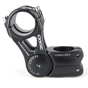 CXWXC Potence r&eacute;glable pour VTT 31,8 mm 70 degr&eacute;s &ndash; 90/110/145 mm &ndash; en alliage d'aluminium &ndash; Extension de guidon pour VTT, v&eacute;lo de route, v&eacute;lo de ville (31.8 x 90mm) (BikeAroundEurope, neuf)