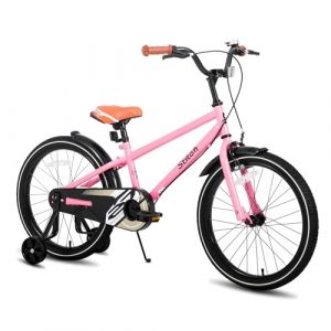 STITCH Vélo vintage de 20 pouces pour enfants de 7 à 10 ans, vélo enfant de 20 pouces avec stabilisateur et support, rose (Dukee_EUSALE, neuf)