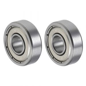QUARKZMAN R1660ZZ 6x16x5mm Bille Roulements x 2PCS Chrome Acier pour Machines et Outils, Roulement à Bille à Gorge Profonde [Double Scellé] (QUARKZMAN, neuf)