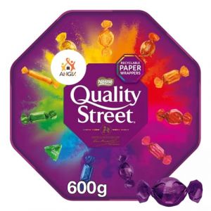 ANGIX 1 boîte à chocolat Nestle Quality Street parfaite pour les amateurs de chocolat à Noël, occasion spéciale, fête et anniversaire. (culture et vous95, neuf)