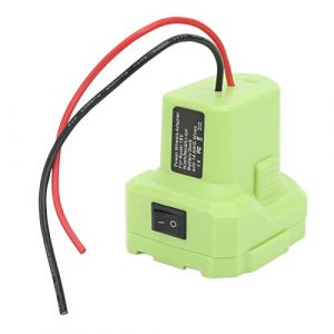 Risegun Adaptateur de Batterie, convertisseur Dock connecteur d'alimentation 14AWG avec Interrupteur pour Ryobi P108 P107 P102 P103 (Regun, neuf)