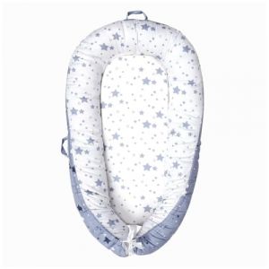 Réducteur de Lit Bébé 80x50cm en Coton, Nid Bébé Portable, Bébé Nest Doux et Confortable, Oreiller Sommeil Bébé, Nid d'ange Pour Bébé Nouveau-né, Insert Amovible Lavable, #5 (Surakey, neuf)