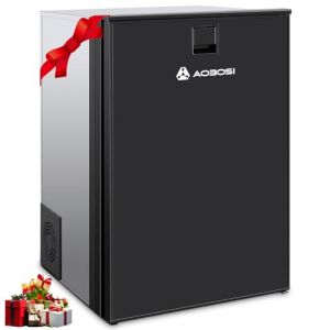 AAOBOSI 110L Glaciere Electrique, Deux Zones De Temp&eacute;rature, Glaciere a Compression avec Lumi&egrave;re LED, 12/24V DC, Grande Capacit&eacute;, -15&deg;C &agrave; 10&deg;C, Pour Voitures, Caravanes, Bateaux, Camping et Voyages (TopCooler Store, neuf)