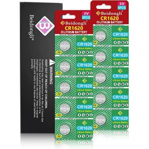 CR1620 Piles Bouton Batterie CR 1620 3V Lithium Batteries 10 Piles 【5 Ans Garantie】 (avmzvo shop, neuf)