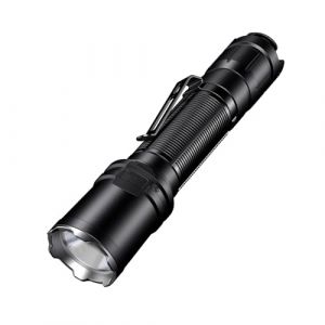 KLARUS EP11 - Lampe Torche tactique rechargeable USB-C 1300 lumens, double interrupteur arrière, 3 modes d'éclairage + stroboscope, lampe de poche étanche IPX8 (Klarus® EU Store, neuf)