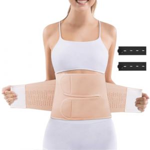 ACWOO Ceinture Post Partum Femme, Récupération Ceinture Abdominale Gainante avec Etenseurs de Taille de Pantalons, Réglable Respirant Ventre Plat Gaine Post-Partum pour Récupération Après la Grossesse (AOGOE-EU, neuf)