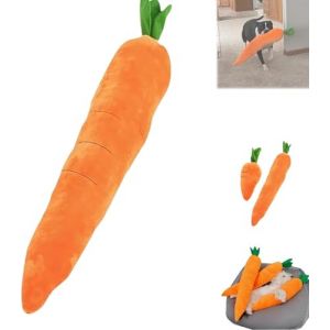 Jouet Carotte géant pour Chien, Jouet apaisant pour Chien, Jouet interactif en Peluche de 75 cm, Jouet à mâcher pour Chien,Jouets pour Chiens pour soulager l'ennui et Dormir, Jouets Carottes avec Son (hefeisulianbaihuodian, neuf)