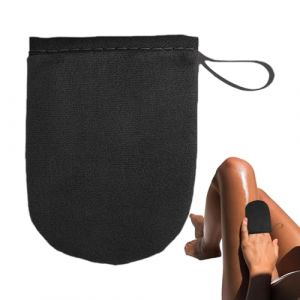 Applicateur de gant autobronzant – 9,5 x 7,5 cm – Gant bronzant doux et ergonomique – Applicateur en velours sans traces pour un mélange uniforme de lotion, design réutilisable et lavable | Pour (lipans, neuf)