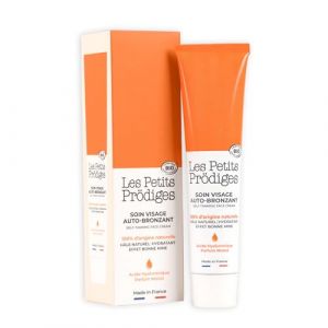 LES PETITS PRODIGES Auto bronzant Soin Visage Hydratant - H&acirc;le Progressif et Durable sans Soleil - Senteur Mono&iuml; 100% d'Origine Naturelle, Certifi&eacute; Bio, Emballage recyclable -Fabriqu&eacute; en France - 40ml (Les Petits Pr&ouml;diges, neuf)