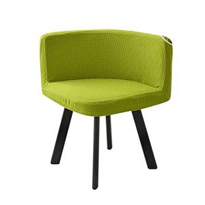 SWJ-swjssb Housse de Chaise Scandinave Velours 1/4/6 Pieces Blanche Bureau Fauteuil Chaise Couverture Extensible Dossier Housse de Chaise Salle a Manger, pour Salon Hôtel Chaise Recouvre (leeupault, neuf)
