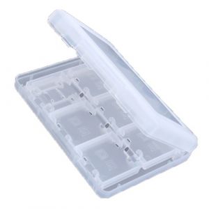 Générique 28-en-1 Etui de Protection en Plastique Boîte de Rangement de Cartes de Jeu pour 3DS - Blanc (Chatte Maison, neuf)