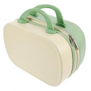 ABOOFAN Trousse De Maquillage De Voyage Portable 35,5 Cm 14 Pouces Jaune Et Vert Grosse Capacit&eacute; Imperm&eacute;able Pour Maquilleuses Professionnel&middot;le&middot;s Usage Quotidien Et D&eacute;placements (Halleyham, neuf)