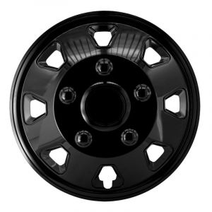Enjoliveurs de roue compatibles avec FIAT Ducato Itah 15" Noir 4 pi&egrave;ces (TSS-Handel, neuf)