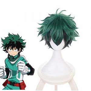 Mon héros académique Izuku Midoriya perruque Boku pas de héros académique / académie Cosplay cheveux Izuku Midoriya Deku perruque Cosplay perruque (good stuff A, neuf)