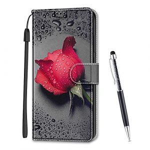 MadBee Coque Compatible avec Samsung Galaxy A5 2017/ A520, Imprim&eacute; Color&eacute; Motif Portefeuille Housse en Cuir synth&eacute;tique avec Support et Cartes Compartiments pour Galaxy A5 2017/ A520 (Rose A) (Mo-Beauty EU Store, neuf)