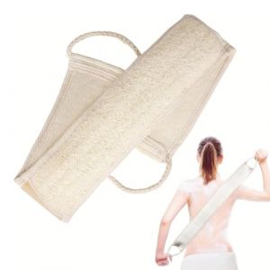 JYNXOR Sangle Lave Dos Loofah,Gratte Dos Douche Loofah Naturel,Serviette Exfoliante Douche,Éponge à Récurer Le Dos Loofah,Loofah Sangle De Bain,Épurateur De Dos Pour Retire Les Peaux Mortes Corps (SHOPSCAPE INK, neuf)
