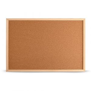 MG Design Tableau en liège avec cadre en bois 100 x 150 cm Naturel – organiseur pour notes, photos et plans pour la maison, le bureau et l'école (MGDESIGN, neuf)