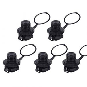 Valve Spirale de Gonflage, 5 Pcs Valves d'Air Adaptateur de Soupape Bouchons, Bouchons d'air gonflables en Forme de Spirale pour Bateau Gonflable et Bateaux de Pêche Gonflable Matelas Gonflable (Mein HERZ, neuf)