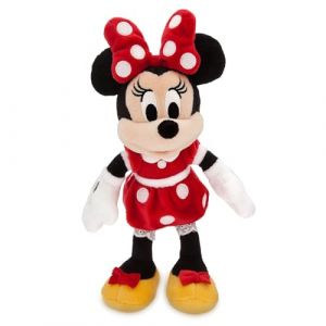 Disney Store Official Peluche Miniature Minnie en Tenue Classique Rouge &agrave; Pois, 23 cm (Disney Store FR, neuf)