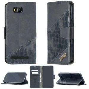 bojioderf Coque Compatible pour Logicom Wave 2 Coque Étui Housse Case Support [avec Trempé 9H Protection D'écran] BF04 Black (Oujietong, neuf)