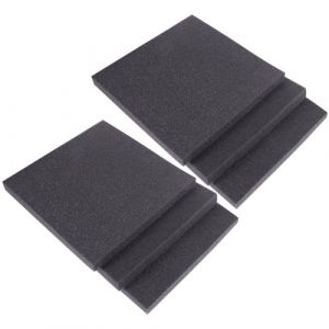 YARNOW Panneaux Insonorisants Muraux 6 Pcs 30X30X3 CM Mousse Haute Densit&eacute; Ignifuge Noire Tuiles Acoustiques pour Studios d'Enregistrement Bureaux et Cin&eacute;mas &agrave; Domicile (YYUANK, neuf)