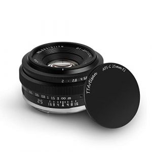 TTartisan 25mm F2 Objectif Manuel Grand Angle, Compatible avec Les appareils Photo sans Miroir Fuji X-Mount X-E1 X-E2 X-E3 X-H1 X-T1 X-T10 X-T2 X-T3 X-T20 X-T30 X-T100 X-A1 X-A10 X-A2 X-A3 X-A5 (Light Shadow-EU, neuf)