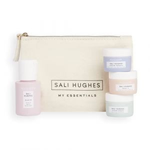 Revolution Skincare x Sali Hughes Mini Kit, formato da viaggio, detergente, esfoliante, siero e crema idratante inclusi, 3 x 10ml, 1 x 30ml (ADELYA MARKET, neuf)