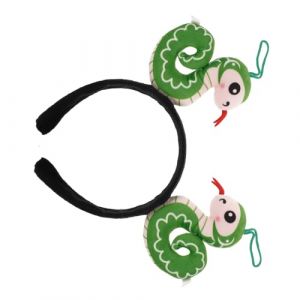 NIYANGLE Bandeaux Pour Femmes Accessoires Colorés Pour Cheveux En Forme De Serpent Élégants Tendance Motif Serpent Mignons En Peluche Vert (Telinei, neuf)