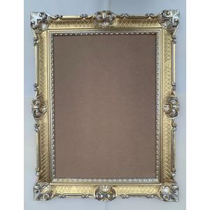 Cadre photo baroque - 50 x 70 cm - Tableau publicitaire - Tableau de menu rectangulaire - Grand cadre XXL - Cadre antique - 90 x 70 cm - Cadre pour affiche - Cadre à suspendre - Cadre miroir (Pintici, neuf)