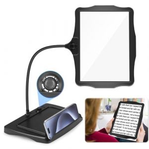 NZQXJXZ 10X Rechargeable Lampe Loupe sur Pied, Lampe Loupe de Bureau Flexible &agrave; Col de Cygne 50 LED, Grande Loupe Eclairante pour la Lecture, la Couture, l'Artisanat, la Peinture, Le Bricolage (lucki store, neuf)