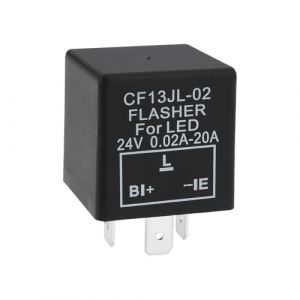 EMSea Relais Clignotant LED 3 Broches 24V Relais Indicateurs Clignotants Relais Clignotant 0,02A-20A 0,1-150W pour Camions Bus V&eacute;hicules de Construction Agricole (EMC_Store, neuf)