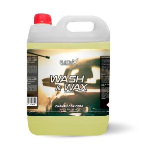 FULLCARX Wash & Wax 5 Litres Shampoing avec Cire Carnauba Lavage Voiture, Concentré Mousse Active, Finition Brillante Nettoyage Extérieur, Savon 2 en 1, Produit Shampooing Detailing Professionnel (Sophisticauto s.a.s., neuf)