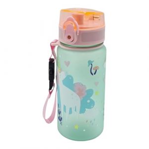 ARKRAFT Gourde pour enfants de 350 ml avec dessin de licorne crochet et fermeture de sécurité (ARKRAFT EUROPE, neuf)