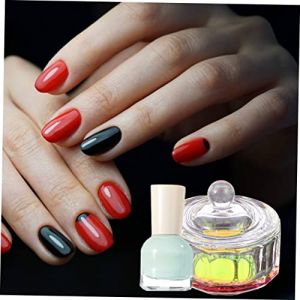 BESTYASH Lot De 2 Mini Récipients Transparents En Cristal Pour Nail Art Pour Manucure Pédicure UV Liquide Acrylique (Feast of Yan, neuf)