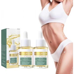 Huile corporelle liftante au collagène Sérum anti-âge au collagène pour le visage Huile de collagène pour le raffermissement de la peau pour le cou Décolleté Hauts bras Cuisses Réduit les ridules (guangzhouliuqiyongshangmaoyouxiangongsi, neuf)
