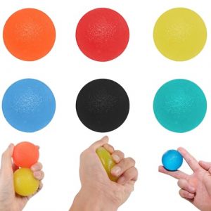Magiho Balle Anti Stress Enfant, 6 Pièces Balle Anti-stress, Balle Reeducation Main Gel de Silice, Balle Anti Stress Adulte, Balle Anti Stress pour Stress, Massage et Exercices de Renforcement (Magiho, neuf)
