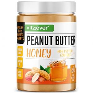 Beurre de cacahuètes Honey - 1kg de beurre de cacahuètes naturel avec du miel - High Protein - purée de cacahuètes sans sel, huile ou graisse de palme ajoutés - Végétarien (LifeBalance Trading Supplements, neuf)