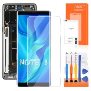 AGCUT LCD Display pour Samsung Note 8 Écran de Rechange pour Samsung Galaxy Note 8 SM-N950F SM-N950U SM-N950N 6,3" LCD Ecran Replacement Assemblage avec Réparation (Noir avec Cadre, Incell) (Greentrace, neuf)