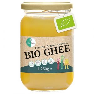 Go-Keto BIO Ghee, 1250 g | 100% beurre clarifi&eacute;, certifi&eacute; BIO, Ayurveda | parfait pour le r&eacute;gime c&eacute;to | id&eacute;al pour la cuisson et le r&ocirc;tissage | Sans lactose, sans gluten, low carb (Swiss Point Of Care BV, neuf)