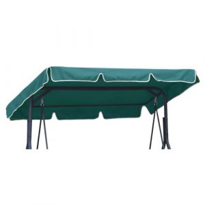 Toit de Rechange pour balancelle Canop&eacute;e pour Balancelle de Jardin balan&ccedil;oire Soleil Toit r&eacute;sistant au Soleil Taille 200 x 120 cm Vert [101] (ferocity-shop, neuf)