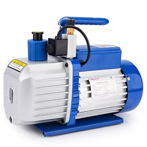 stonylab Pompe à Vide Rotative à Palettes, Pompe à Vide Compacte à 2 Étages 5 CFM 10-15 Pa 1/2 HP pour Outil d'Air Réfrigérant CA HVAC (J&D Tech FR, neuf)
