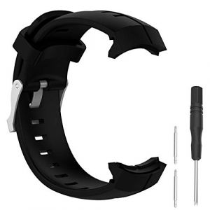 Waekethy Bracelets pour Suunto Spartan Sport, Douceur Silicone Sports Remplacement Bracelet de montres Compatible avec Suunto Spartan Sport (Noir) (Waekethy-EU, neuf)