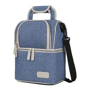 Meichoon Sac Isotherme pour biberon de Lait Maternel Sac &agrave; Lait &eacute;tanche pour cong&eacute;lateur/Sac &agrave; Dos de Voyage pour Maman Bo&icirc;te &agrave; d&eacute;jeuner Portable &agrave; Isolation Thermique pour Femmes Grande capacit&eacute; (Meichoon Direct, neuf)