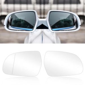 Altsbaos 2PCS Verre de R&eacute;troviseur Gauche + Droit Compatible avec Audi A3 A4 A5 Vitre Retroviseur Chauffant A3 8P1/Cabriolet 8P7/Sportback 8PA,A4 8K2 B8/Avant 8K5 B8,A5 8T3/Cabriolet 8F7/Sportback 8TA (Yabaosi Store, neuf)